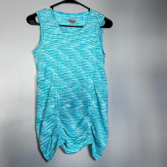 Athleta Tops - ✨Athleta Women’s Tank Top M Blue Space Dye Sleeveless Stretch Activewear